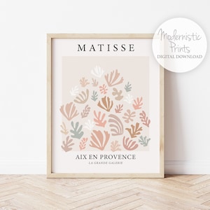 Matisse Print, PRINTABLE WALL ART, Digital Download, Paper Cut Out Art, Henri Matisse Artwork, Wall Art Decor, French Poster