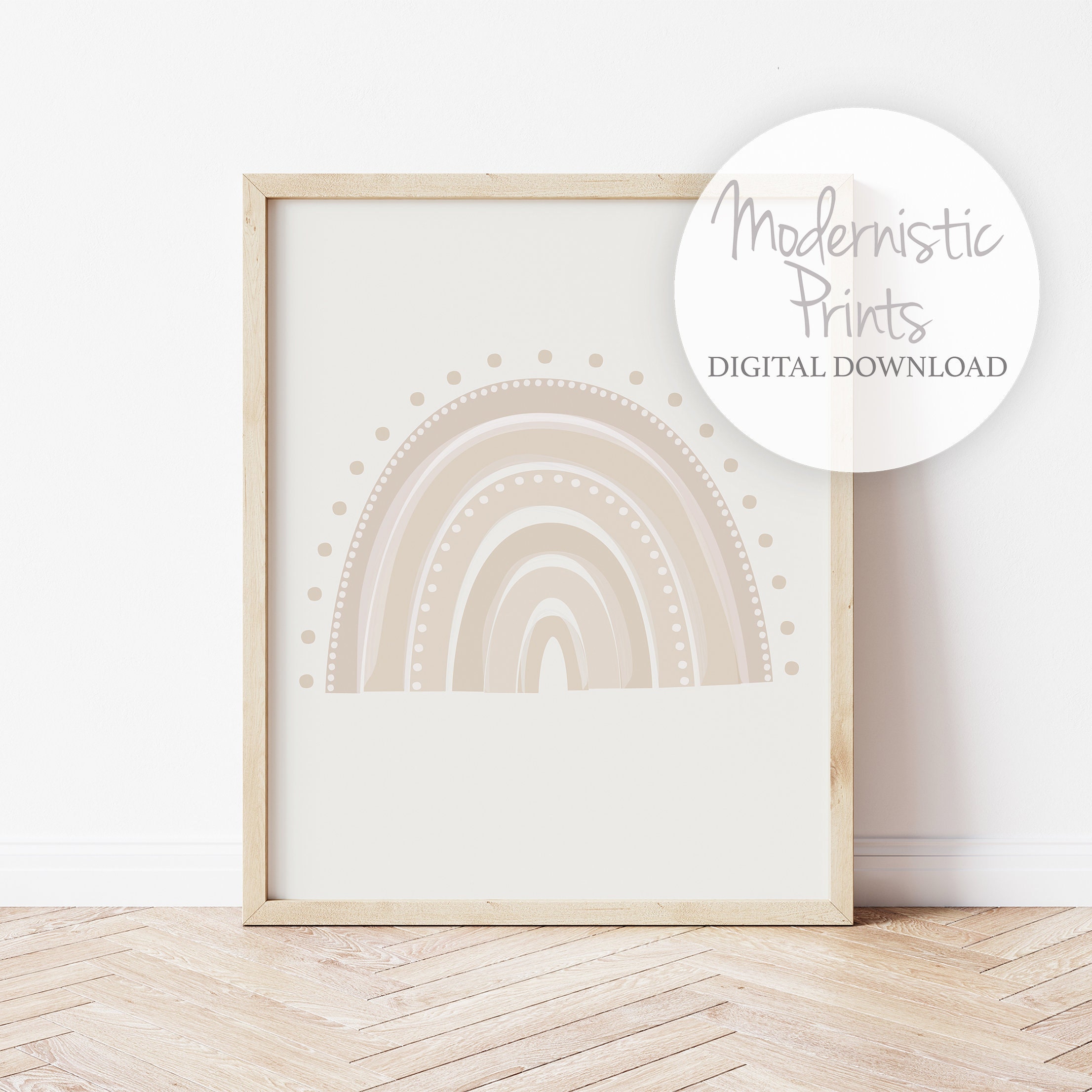 Boho Nursery Rainbow Print - PRINTABLE WALL ART - Digital Download ...