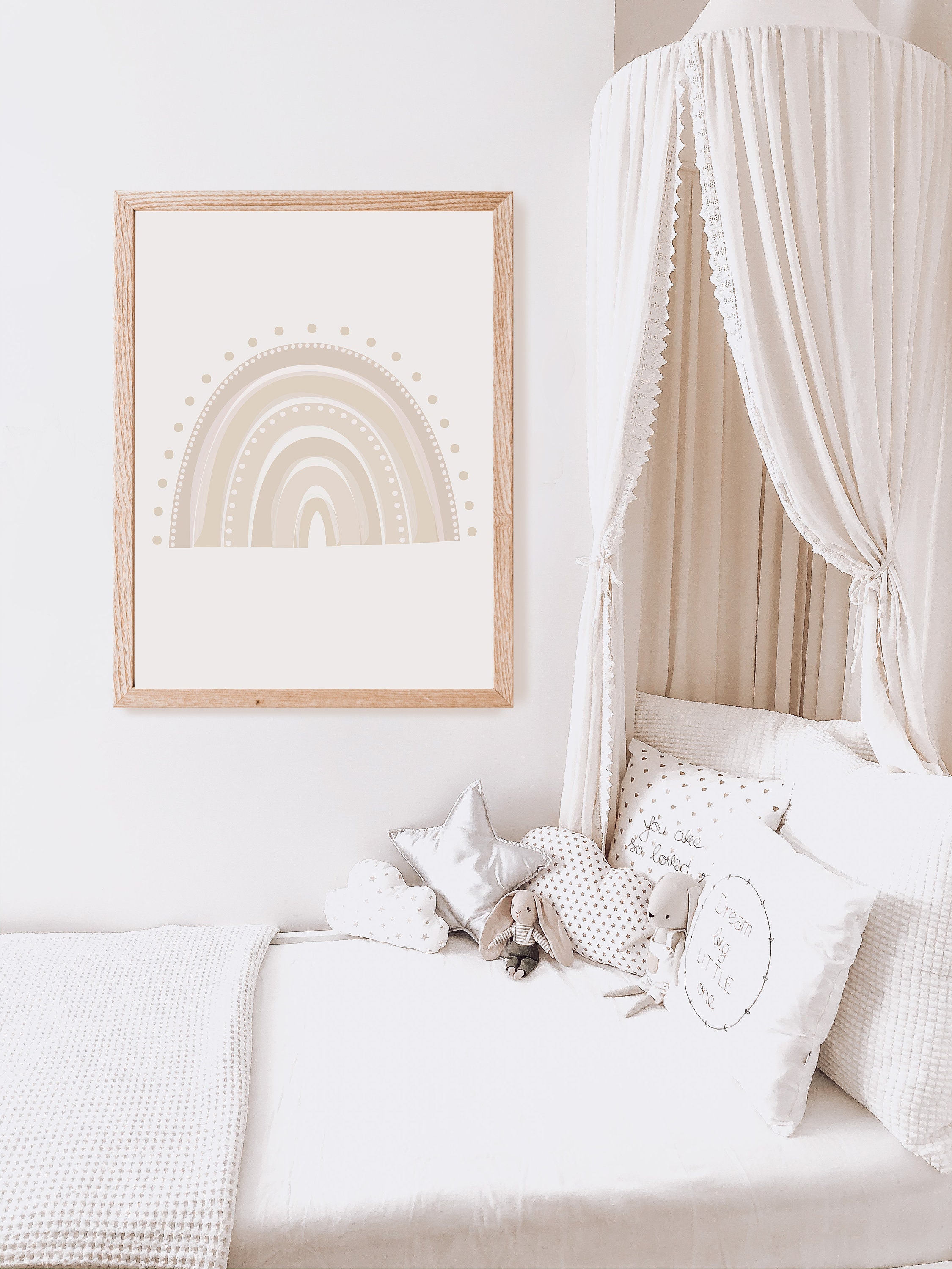 Boho Nursery Rainbow Print - PRINTABLE WALL ART - Digital Download ...