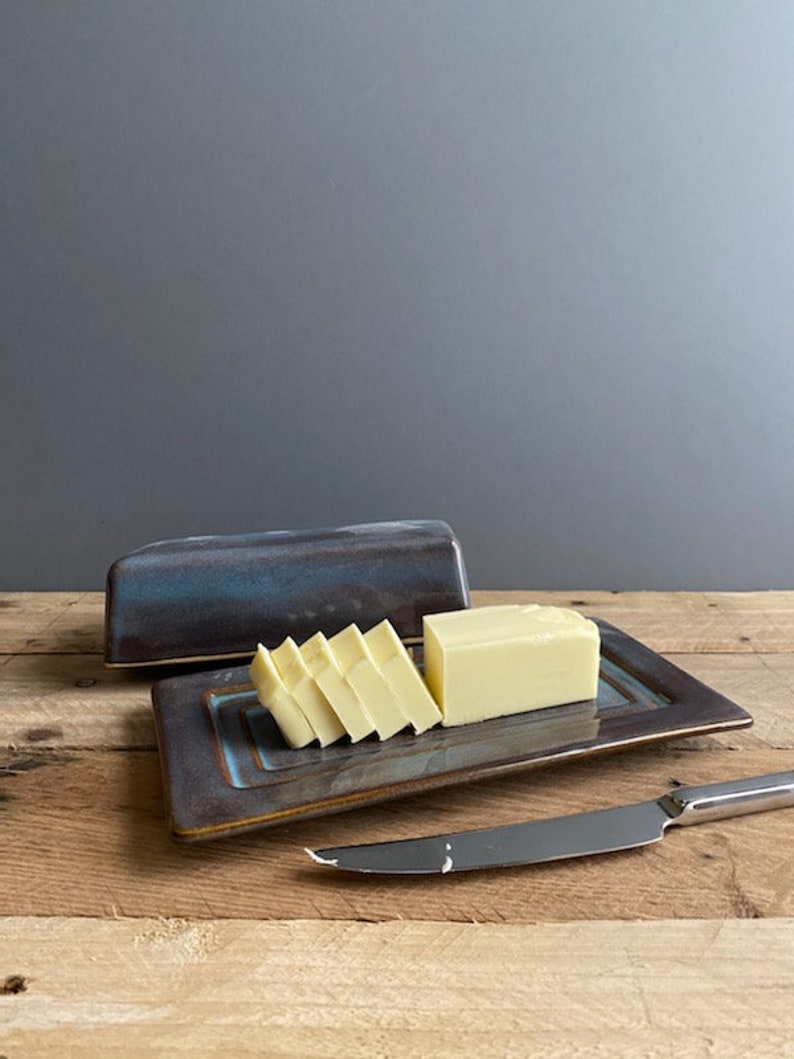 Stoneware Covered Butter Dish image 1