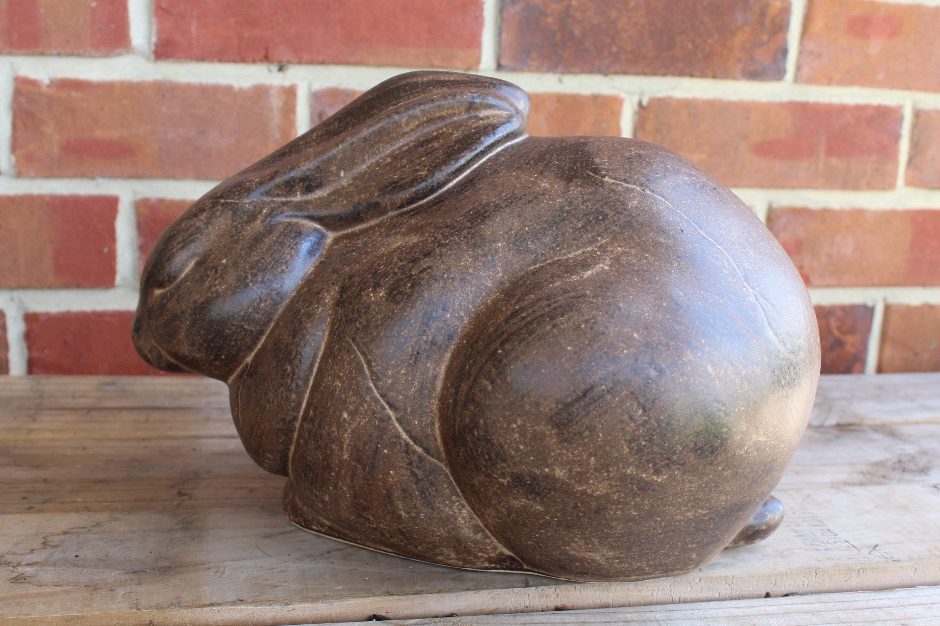 Large Stoneware Rabbit - Etsy