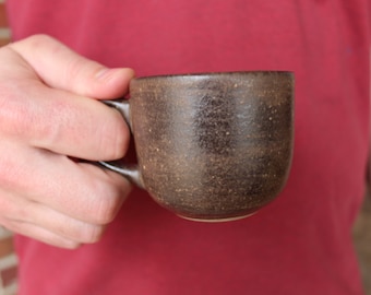 Stoneware One-Finger Espresso Mug