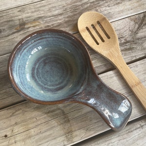 Stoneware Spoon Holder Blueberry