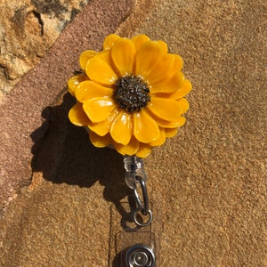 Sunflower Badge Reel