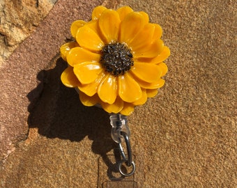 Sunflower Badge Reel