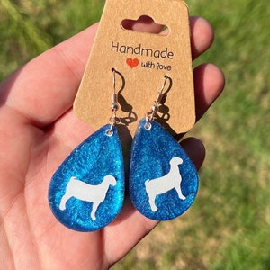 Show Goat Tear Drop Earrings