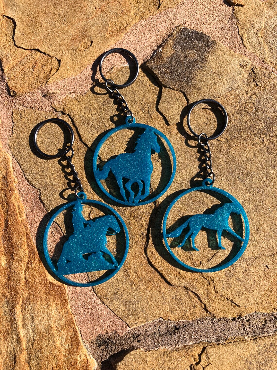 Custom Horse Keychains Multiple Styles and Colors Etsy