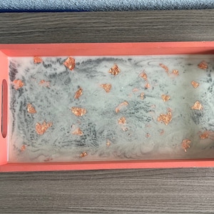 Coral Marble with Copper flake tray