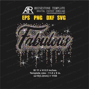 Fabulous  rhinestone template digital instant download, cut file svg, eps, png.