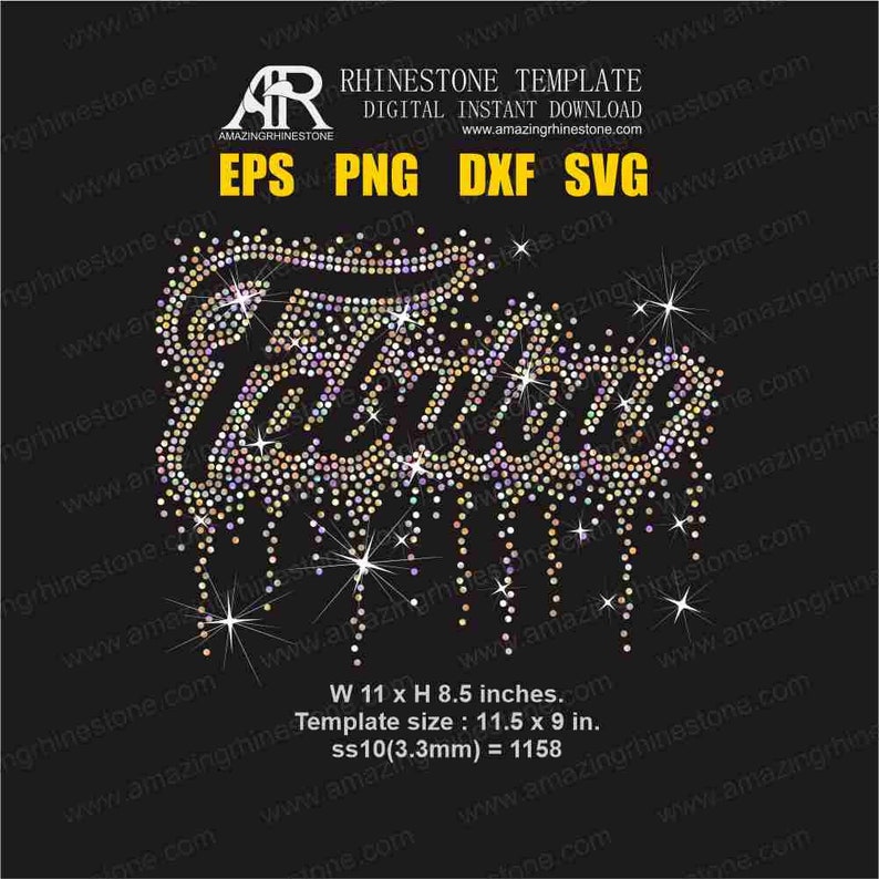 Fabulous Rhinestone Template Digital Instant Download, Cut File Svg ...