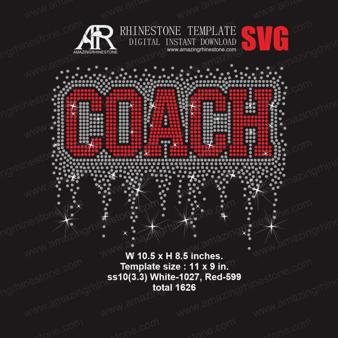 Coach Rhinestone Template COACH Rhinestone Template Digital Instant Download, Cut File Svg. - Etsy