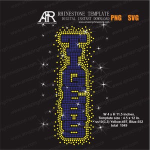 TIGERS rhinestone template digital instant download, cut file svg, eps, png.