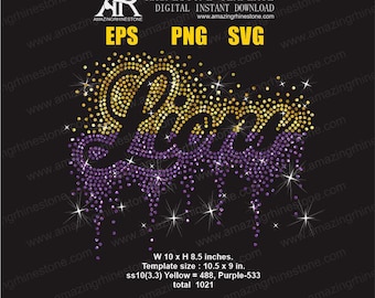 Lions rhinestone template digital instant download, cut file svg, eps, png.