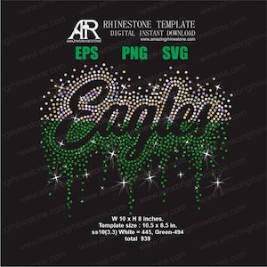 Plantilla de diamantes de imitación de águilas, descarga instantánea digital, archivo de corte svg, eps, png.