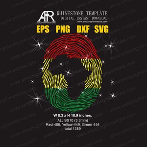 Modello di strass africano DNA maglietta scintillante, file di download istantaneo digitale, svg plt eps png