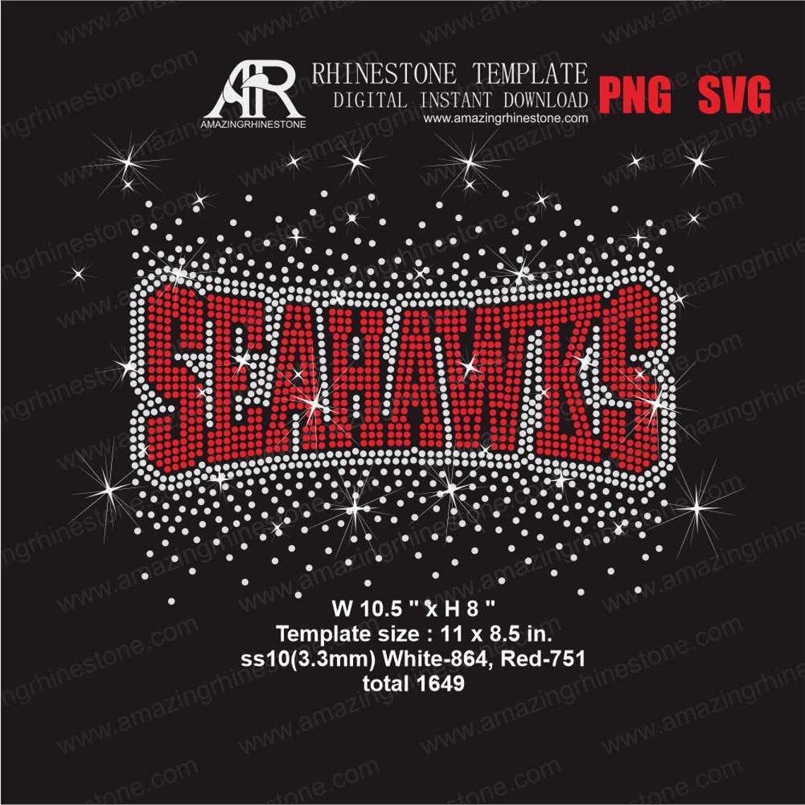 SEAHAWKS Rhinestone Template Digital Instant Download, Cut File Svg ...