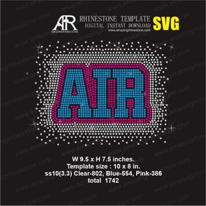 AIR Strass sjabloon digitale instant download, gesneden bestand svg, eps, png.
