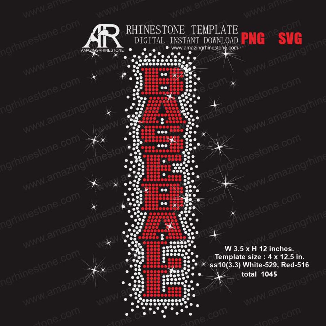 BASEBALL Rhinestone Template Digital Instant Download, Cut File Svg ...