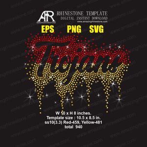 Trojaanse paarden strass sjabloon digitale instant download, gesneden bestand svg, eps, png.