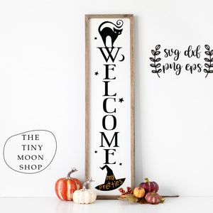 Halloween Porch Sign svg, Welcome My Pretties Sign svg, Halloween Vertical Sign svg, Halloween Sign, Cricut, Silhouette, svg, png, Vector