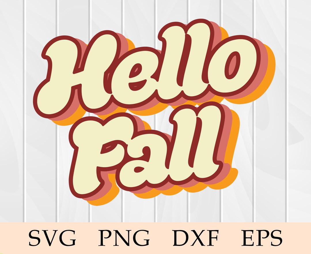Hello Fall Svg, Retro Fall Vibes Svg, Retro Fall Svg, Fall Svg ...
