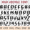 ACDC Rock Font Svg, Rock Font Svg, ACDC Alphabet Svg, Vintage Hard Rock ...