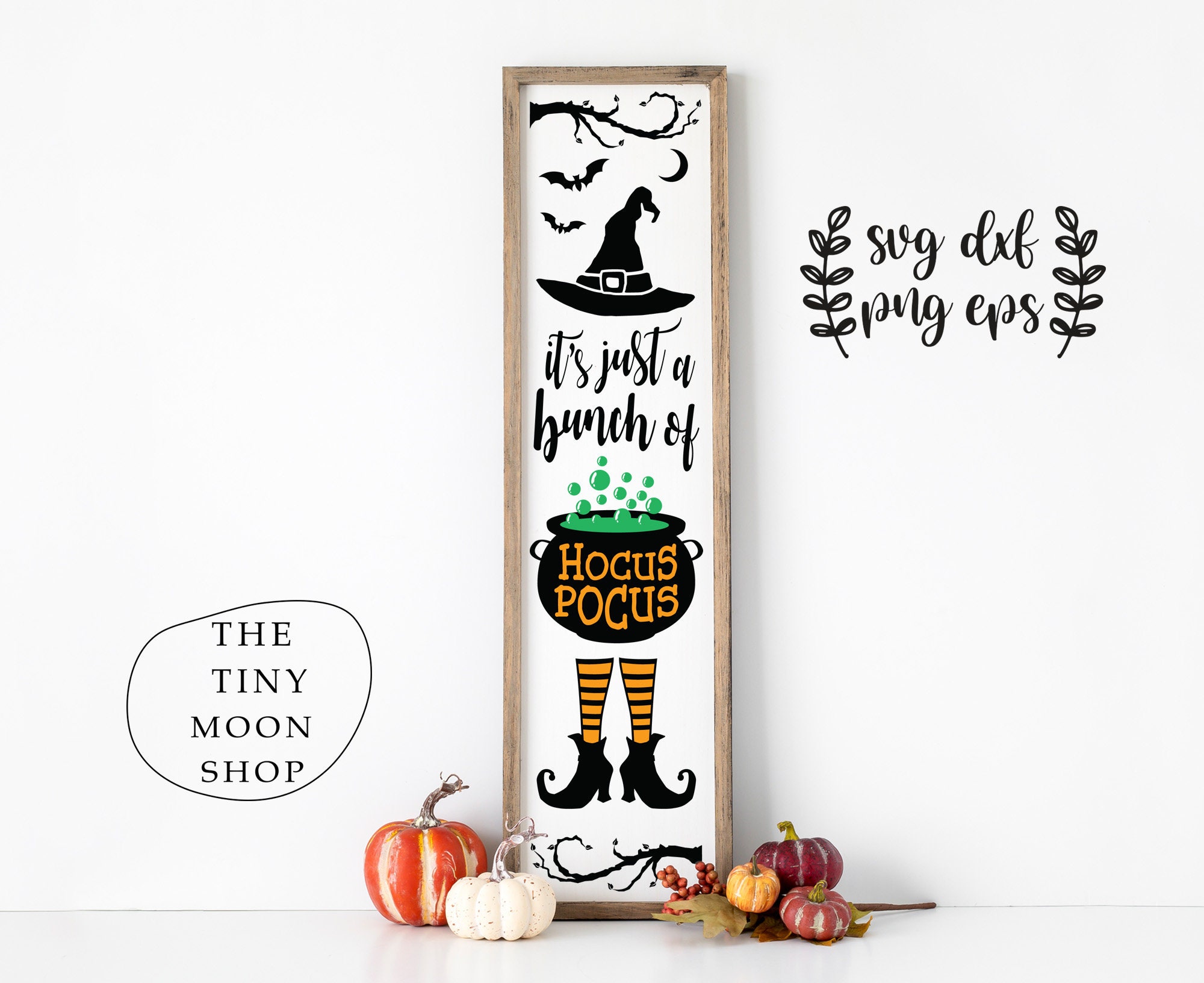 Halloween Porch Sign Svg, Its Just a Bunch of Hocus Pocus Sign Svg ...