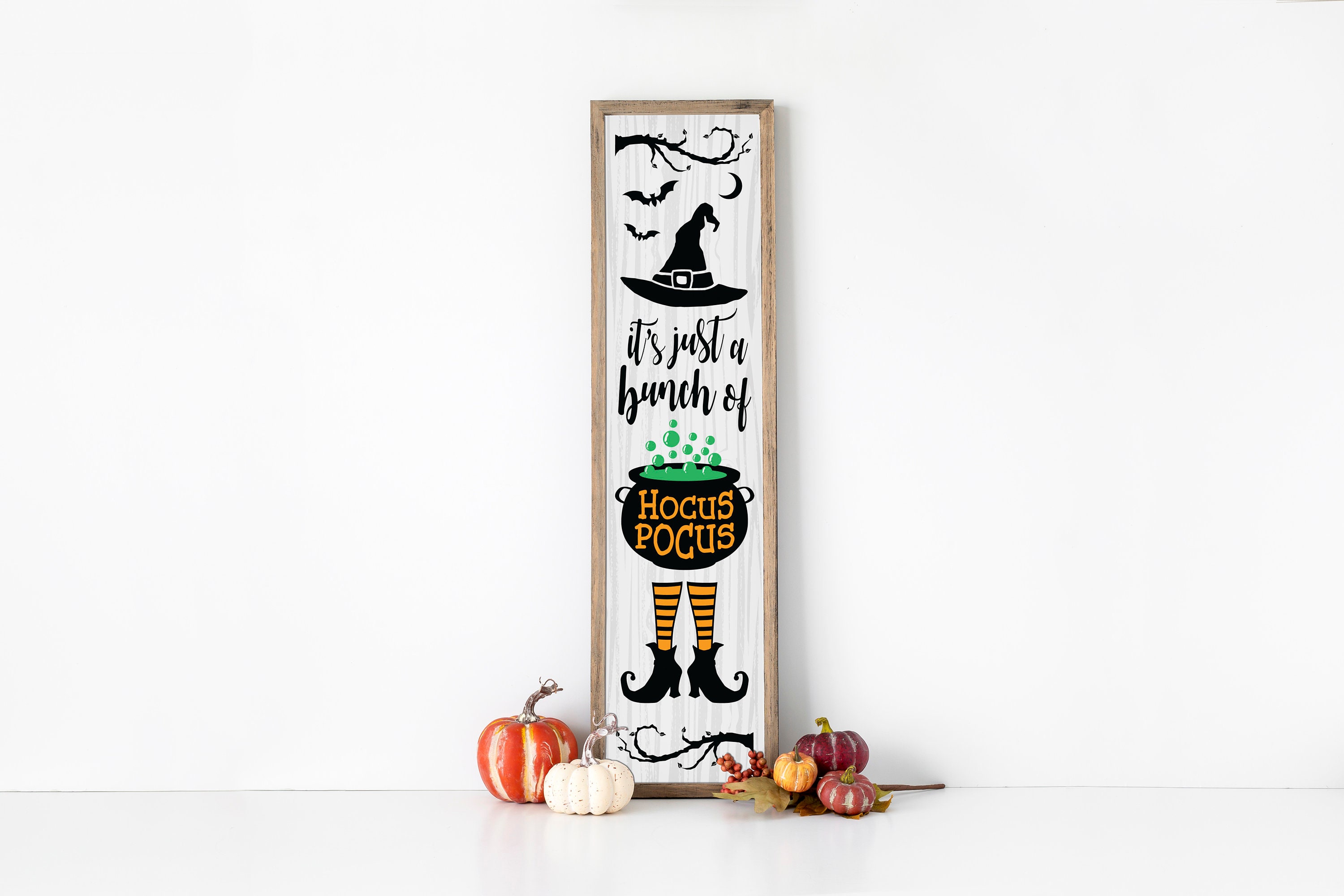 Halloween Porch Sign Svg, Its Just a Bunch of Hocus Pocus Sign Svg ...