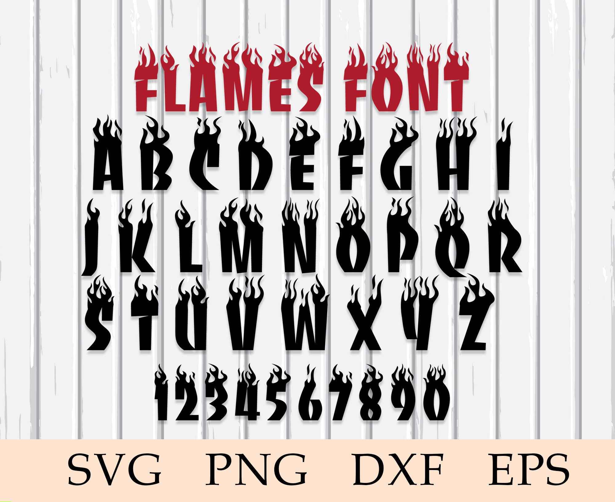 Flame Font Svg Fire Font Svg Thrasher Font Svg Skateboard - Etsy