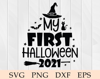 Baby My First Halloween svg, My First Halloween svg, My 1st Halloween svg, Baby's 1st Halloween svg, vector, 2021, Cricut, Silhouette