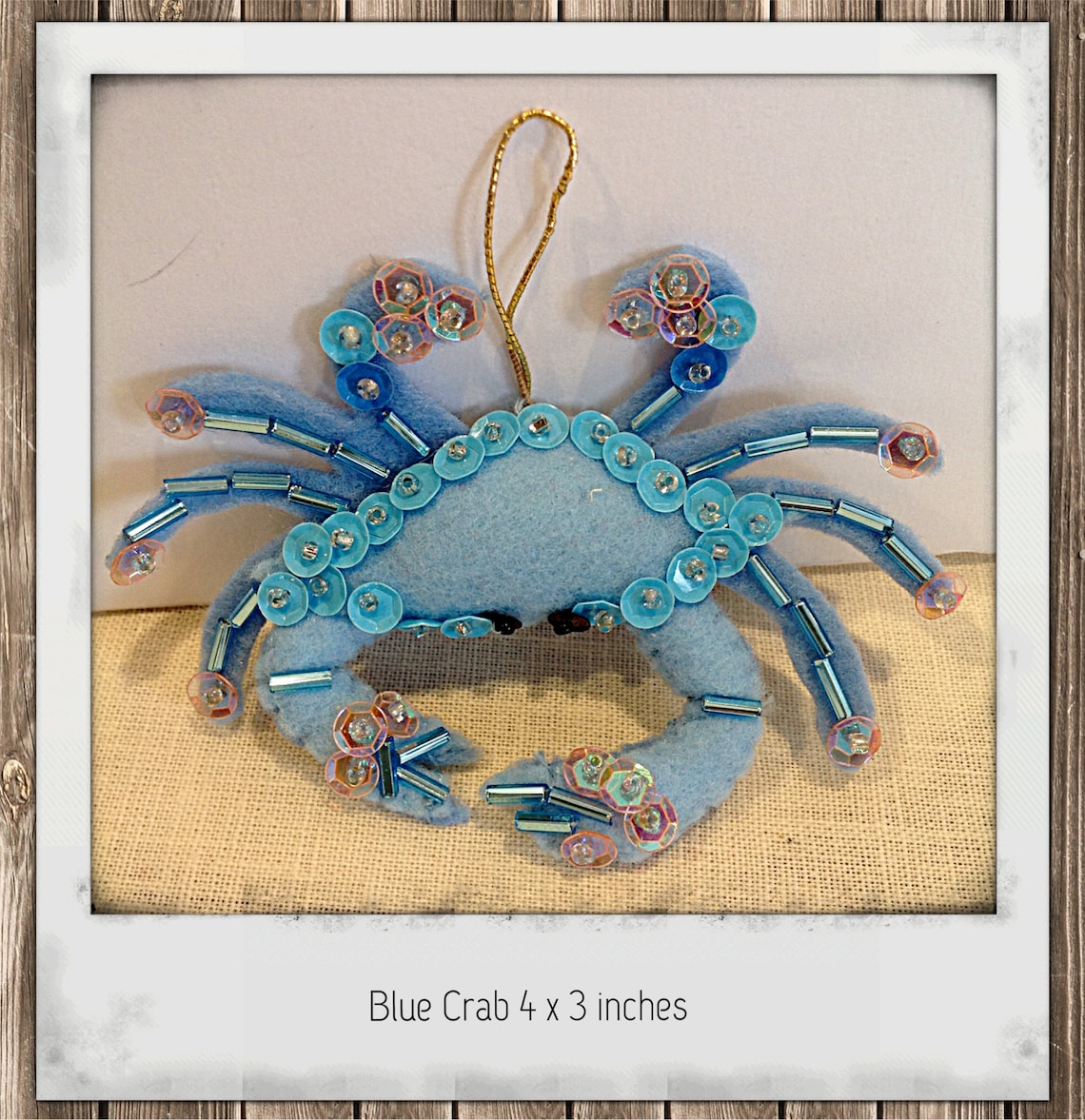 Sea Creature Ornament Set of 3 Felt Ornament Hand Sewn Beaded Etsy