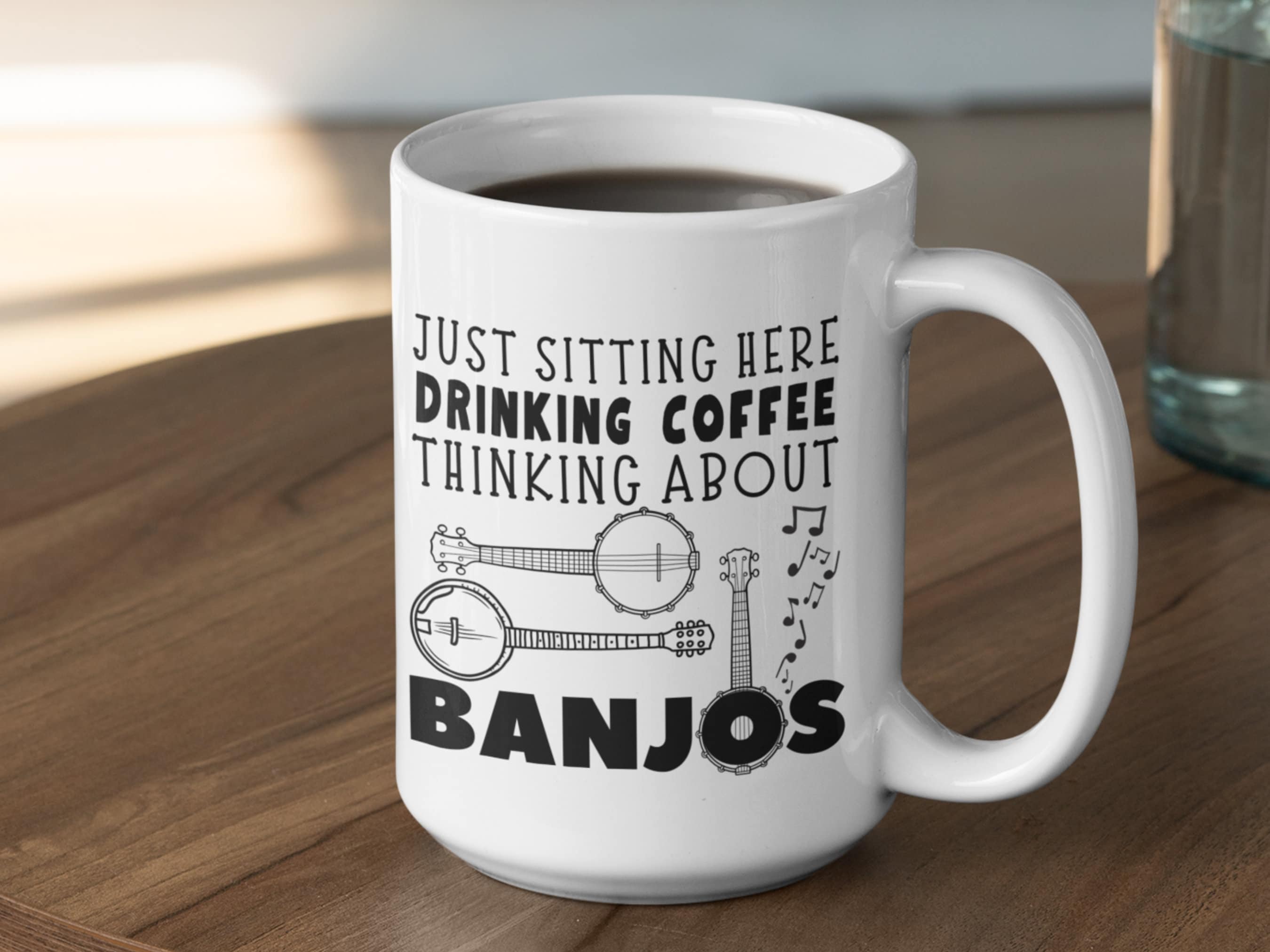 Banjos Banjo Coffee Mug 15oz Coffee Mug Just Sitting - Etsy