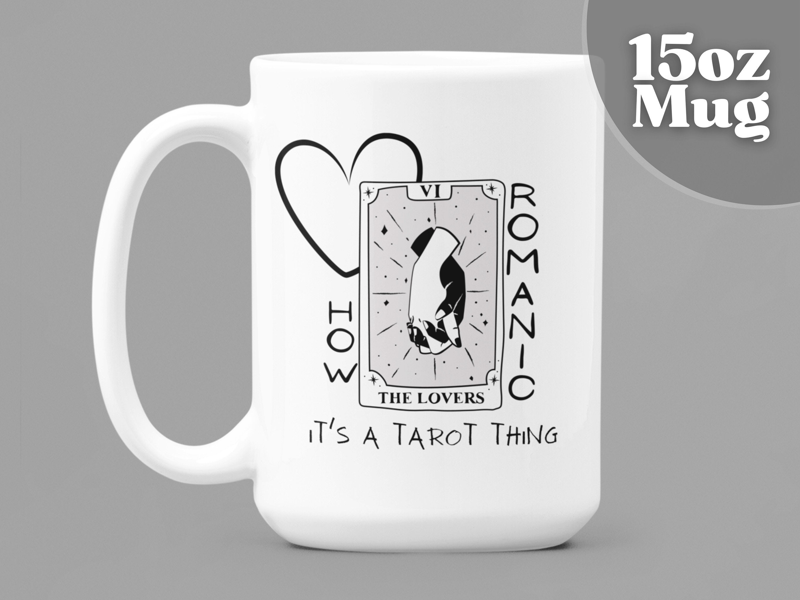 Tarot Mug Tarot Card Reader Gift 15oz White Ceramic Coffee ...