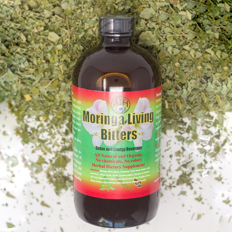Moringa Living Bitters 16oz Etsy