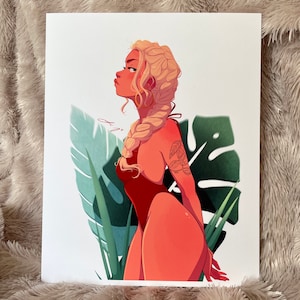 PRINT | Blonde Braid - leledoesdoodles - @dragon_and_direwolf’s #dandd500 - illustration