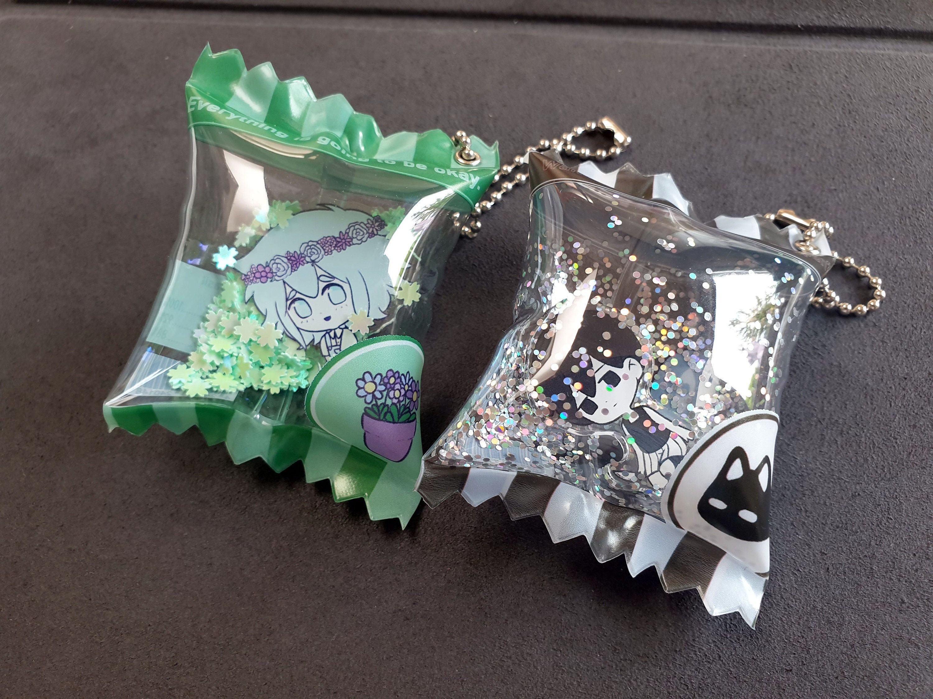 PREORDER OMORI Candy Bag Charm Omori and Basil Etsy Norway