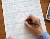 Large Print Check Register Printable | Senior Friendly Checkbook Ledger | Easy Read Finance Tracker PDF
