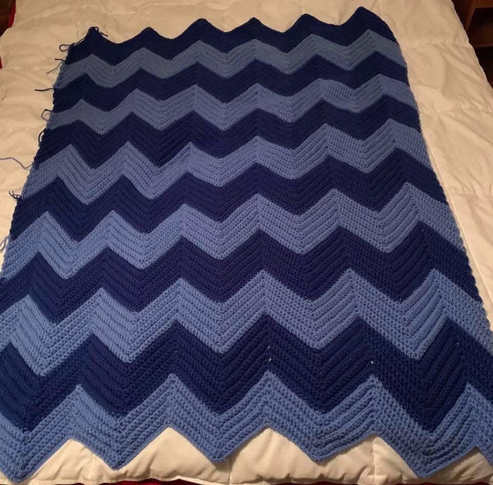 Crochet Chevron Blanket Pattern - Etsy