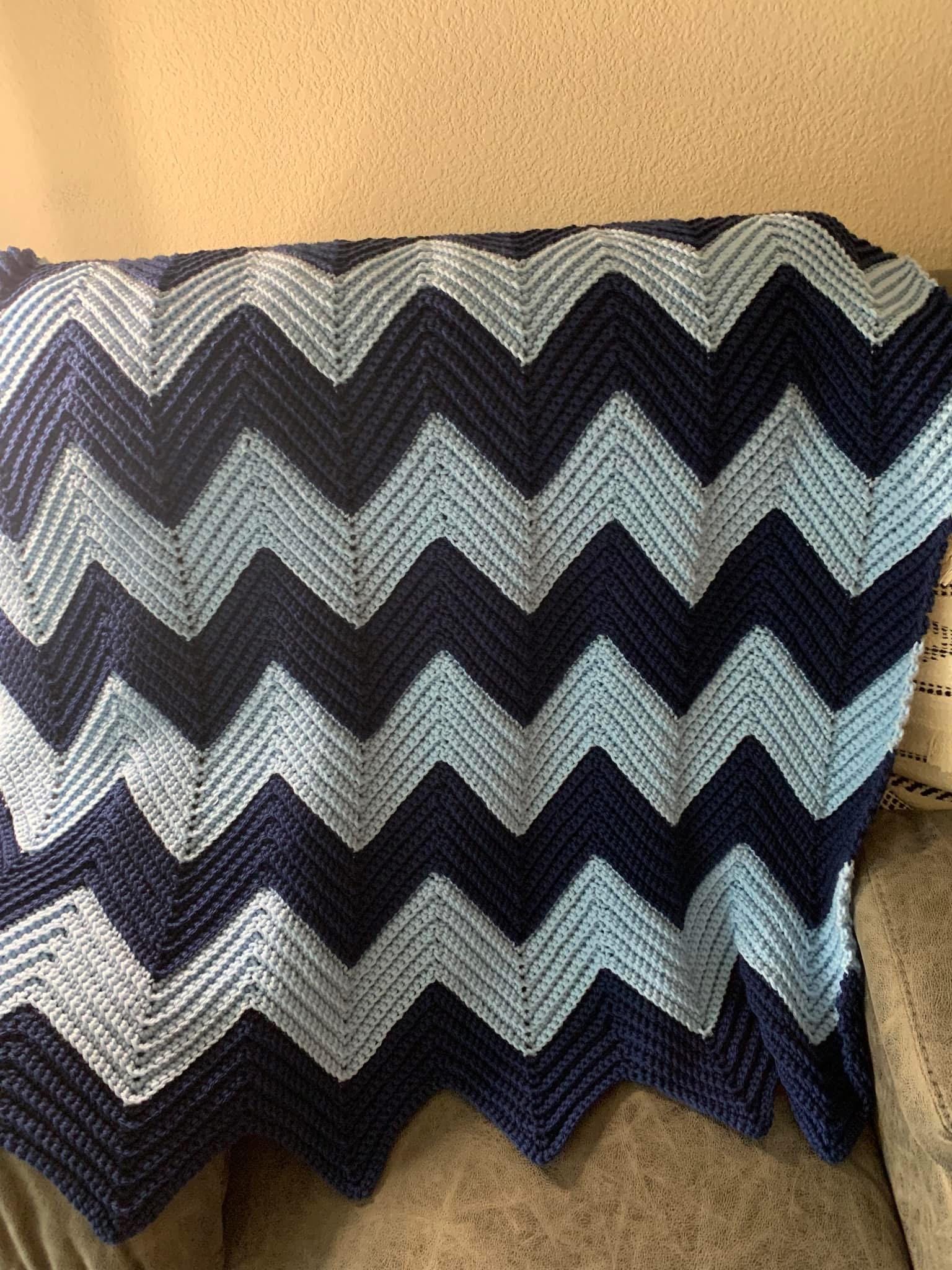 Crochet Chevron Blanket Pattern - Etsy