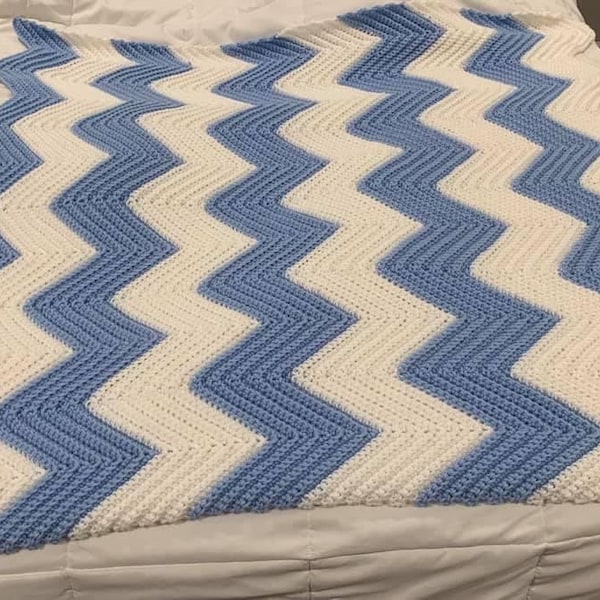 Chevron afghan pattern only