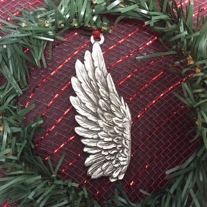 Angel Wing - Angel Wing Pewter Ornament -