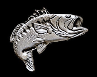 Pewter Bass lapel Pin