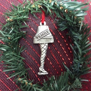 Leg Lamp - Fragile Leg Lamp - A Christmas Story - Pewter Leg Lamp Ornament