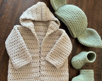 MISE À JOUR 2022* Costume d’Halloween Crochet Yoda