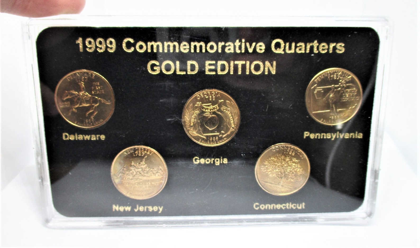 1999 State Quarters Set Gold Edition 24k Gold Plated In Etsy