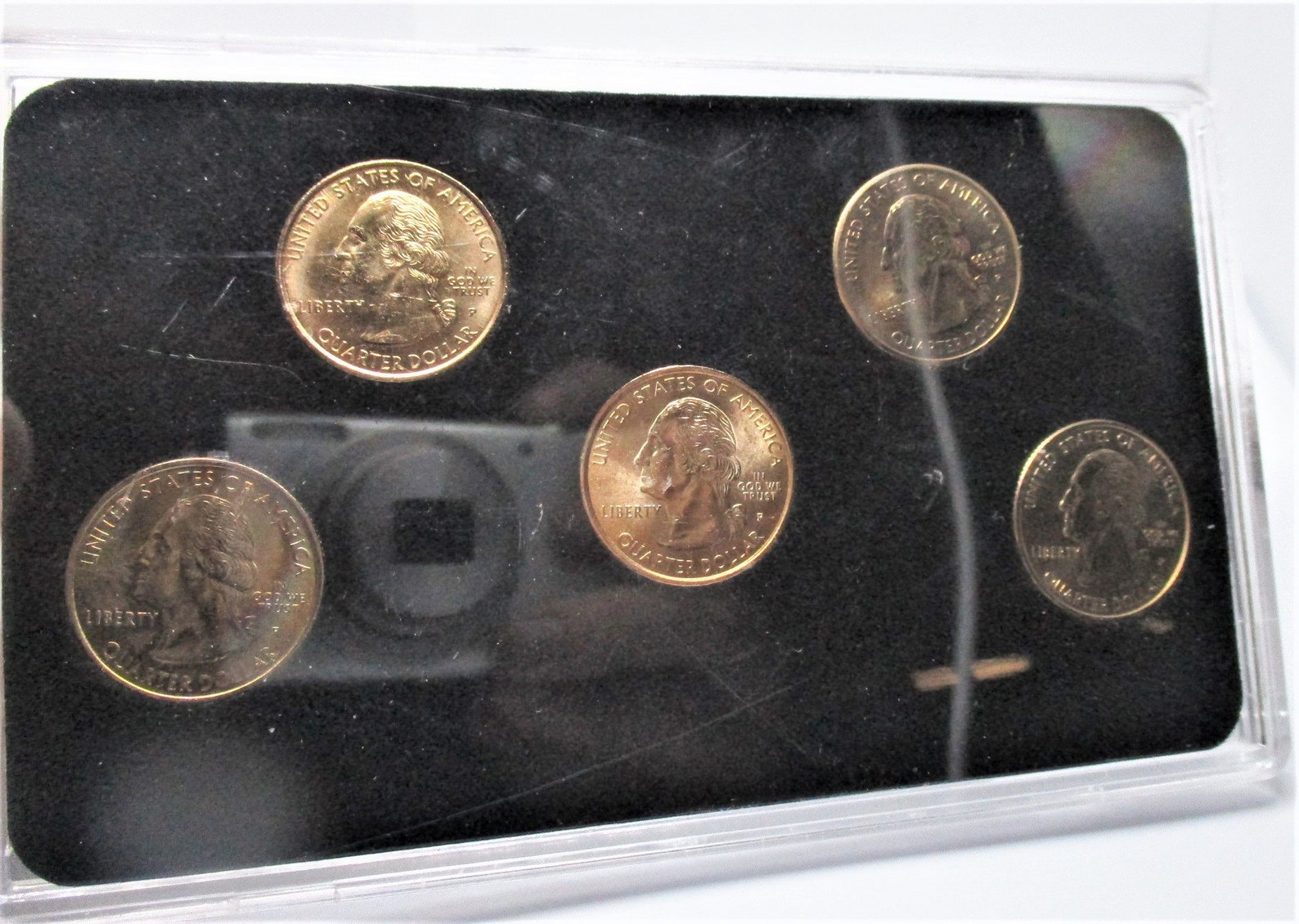 1999 State Quarters Set Gold Edition 24k Gold Plated In Etsy