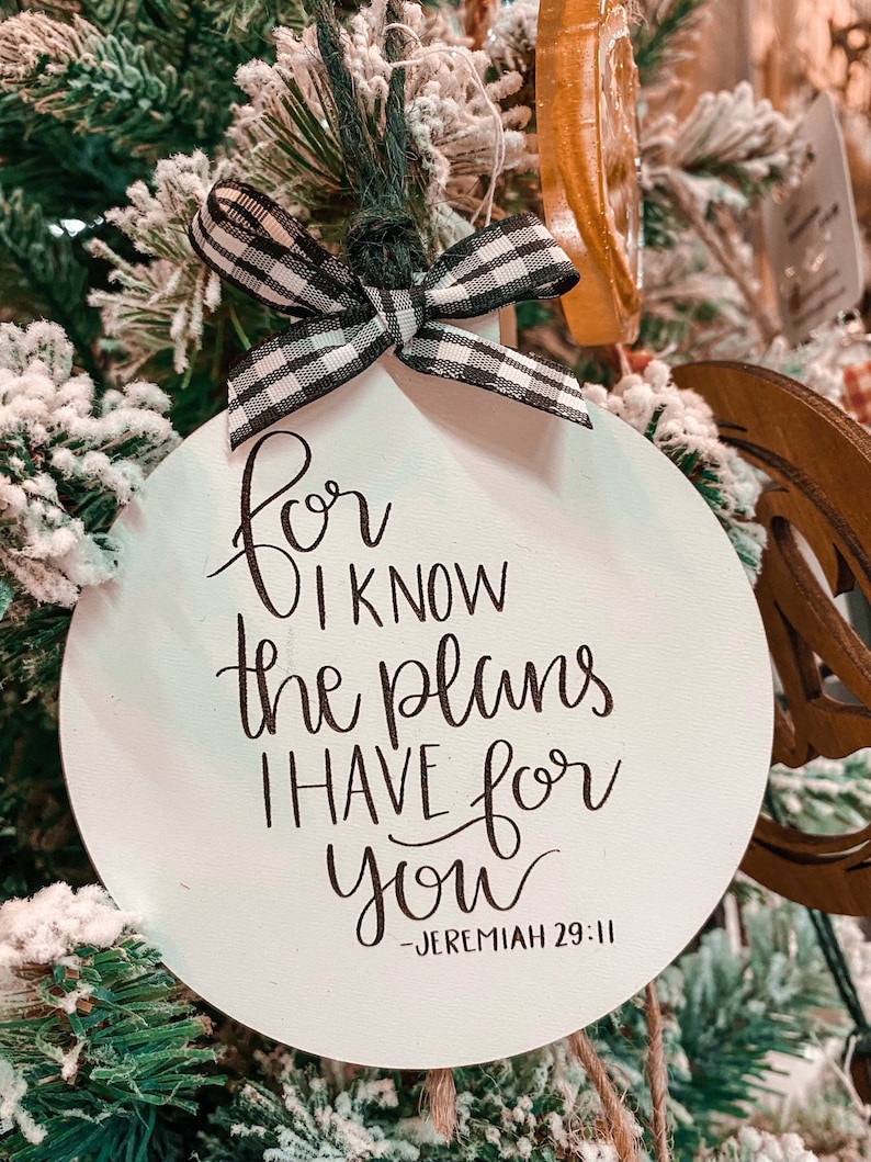 Bible verse ornament Christmas Ornament  Etsy