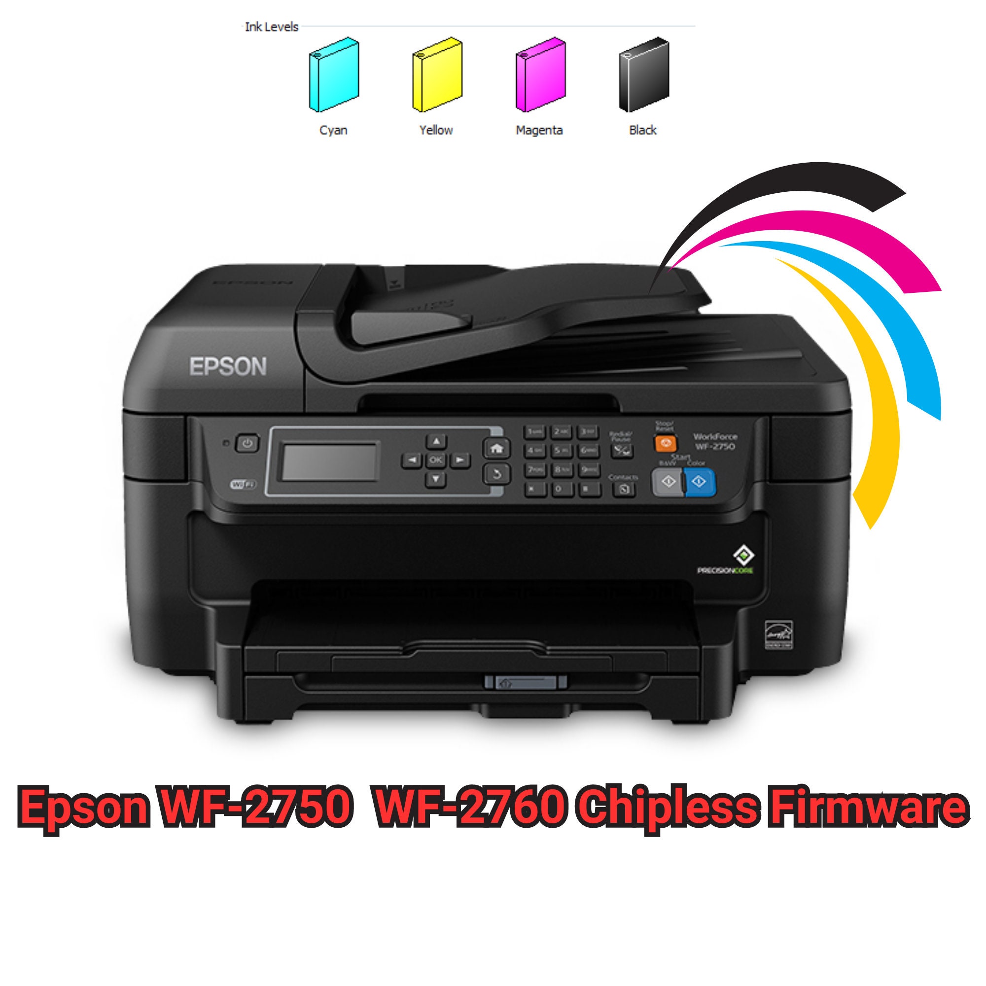 Cartouches CISS pour Epson WF-2810 WF-2850 + 400ml Encre de