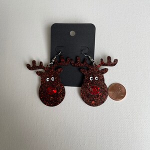 Reindeer Earrings | Holiday Earrings