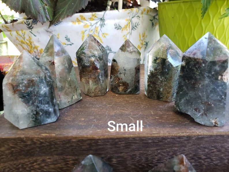 STUNNING GARDEN QUARTZ! A Grade Absolutely Jaw Dropping LodoliteLodaliteInclusion Quartz Super Clear Quality Garden Quartz Points